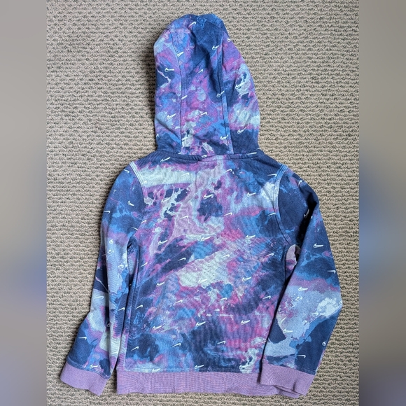 Kids Nike Purple Tie Dye/Marbles Hoodie. Used. Size XS Unisex - Picture 2 of 5